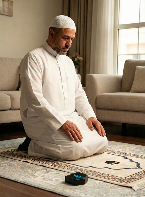 عدّاد الركعات IQibla مع بوصلة القبلة وتنبيه الأذان